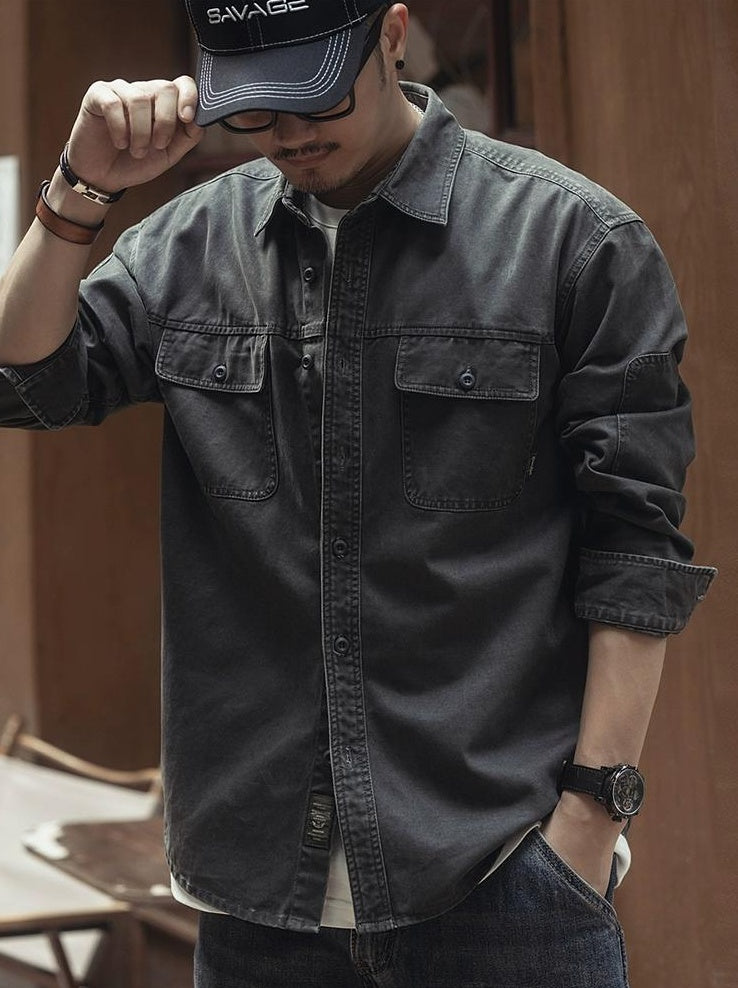 Retro Hunting Denim Shirt