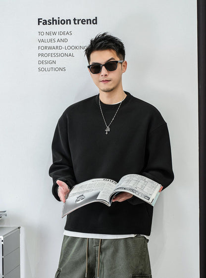 テクスチャードフリースセータートップ