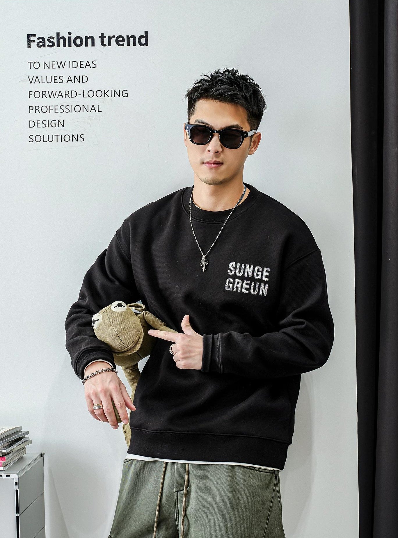 カジュアル フリース セーター トップ