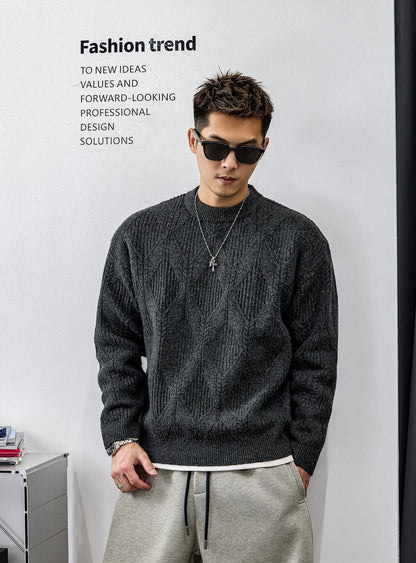 ツイストパターンニットジャンパー