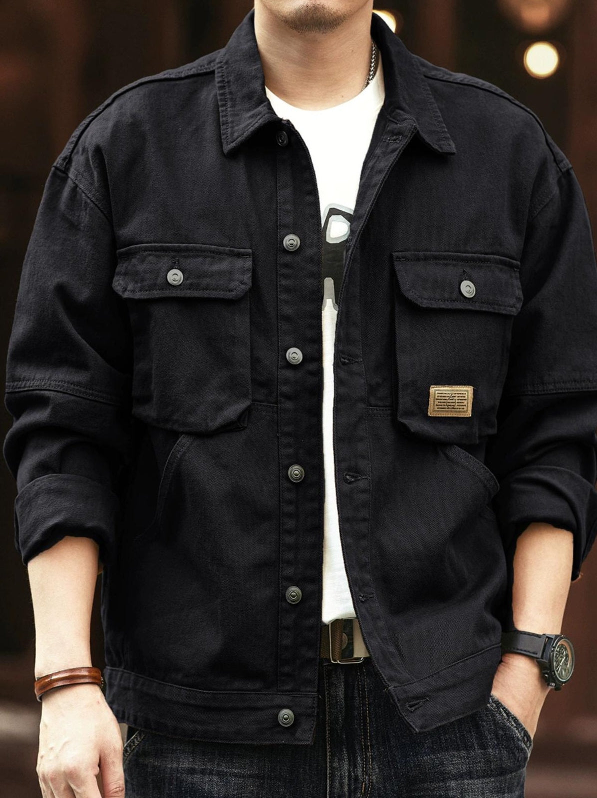 Vintage denim work jacket
