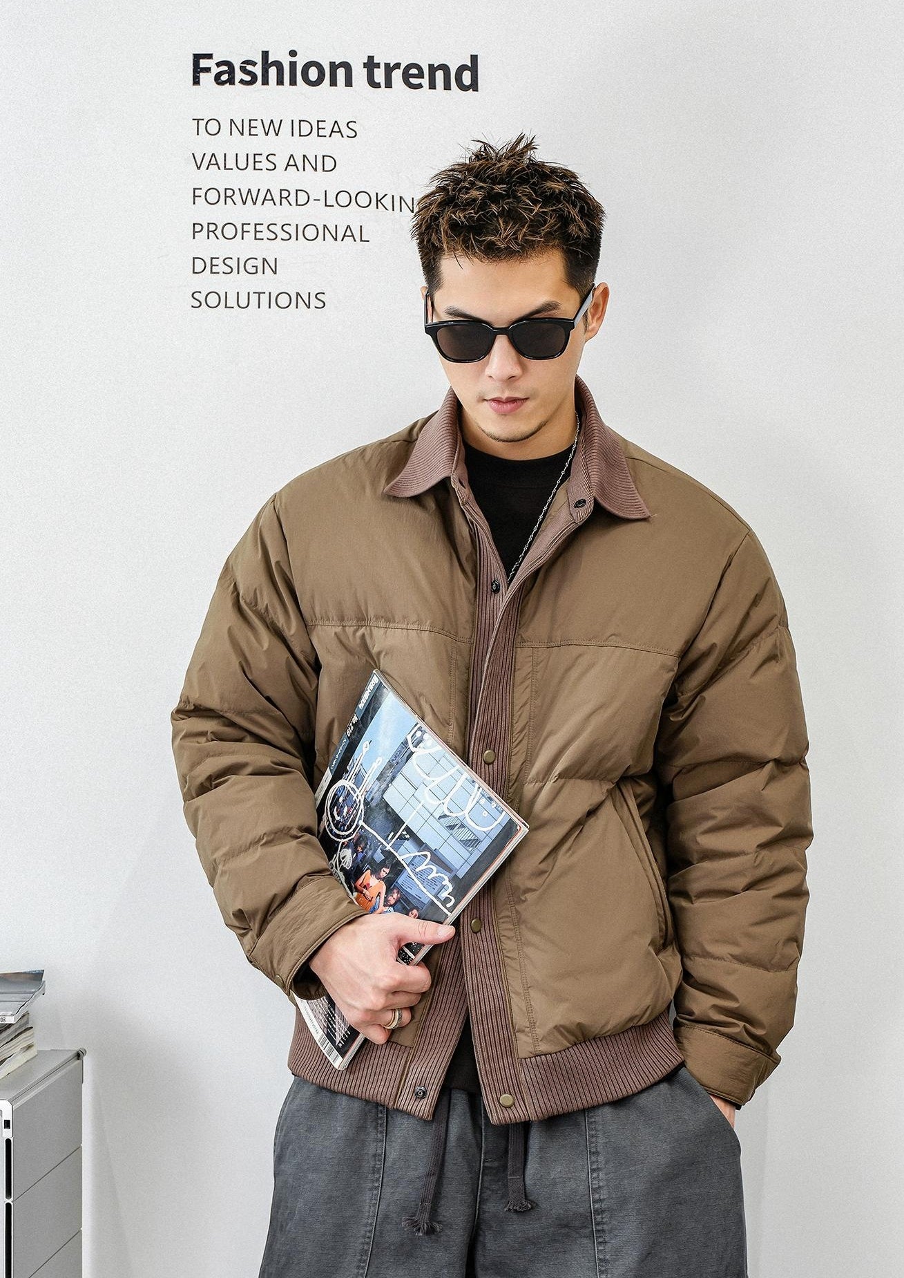 Men's heavy down jacket