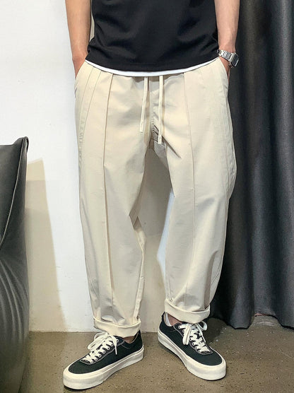 Striped Splicing Casual Pants