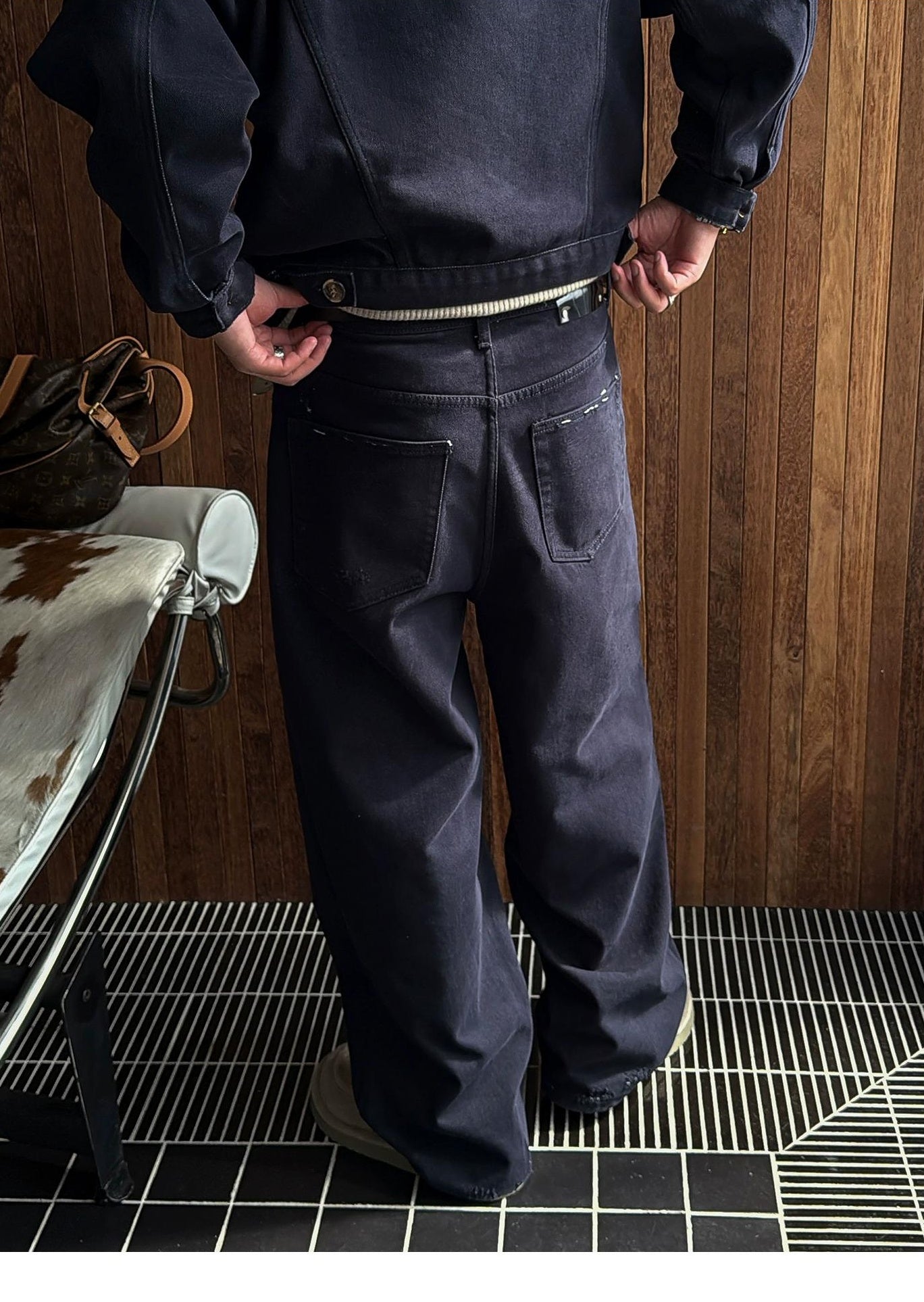 Trendy Blue Casual Pants