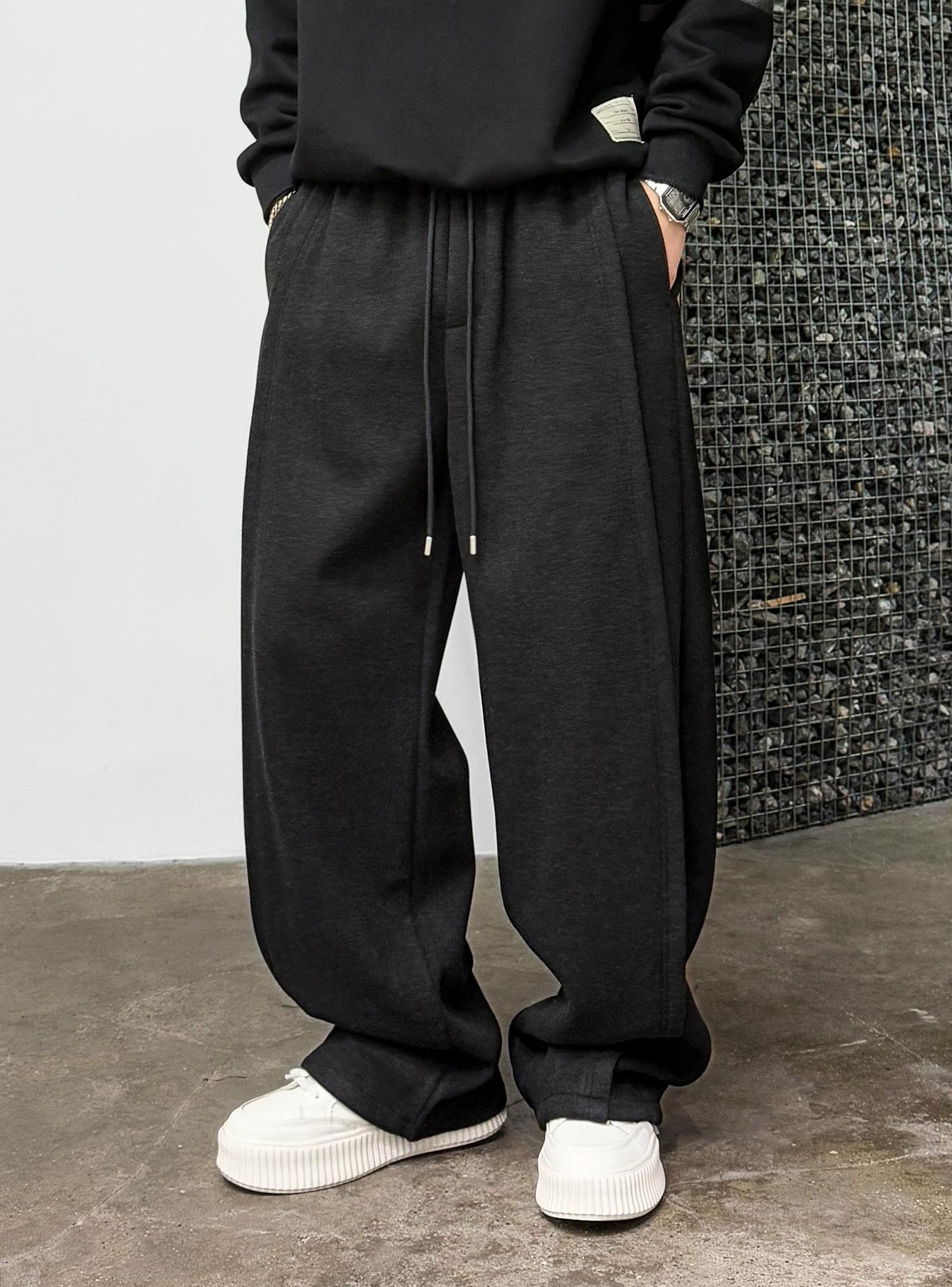 Casual Drape Elastic Pants