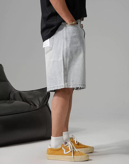 レトロダイヤモンドデニムショートパンツ