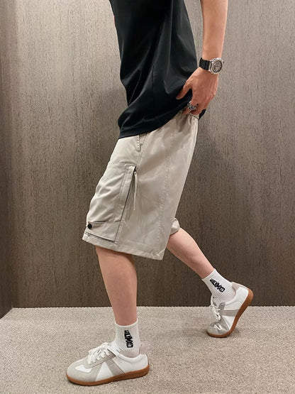 Casual Elastic Waist Shorts