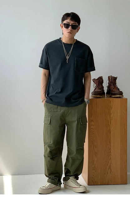 Retro Spliced Pocket Tee