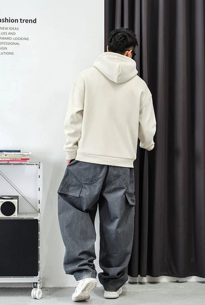 フーデッドフリースプルオーバージャケット