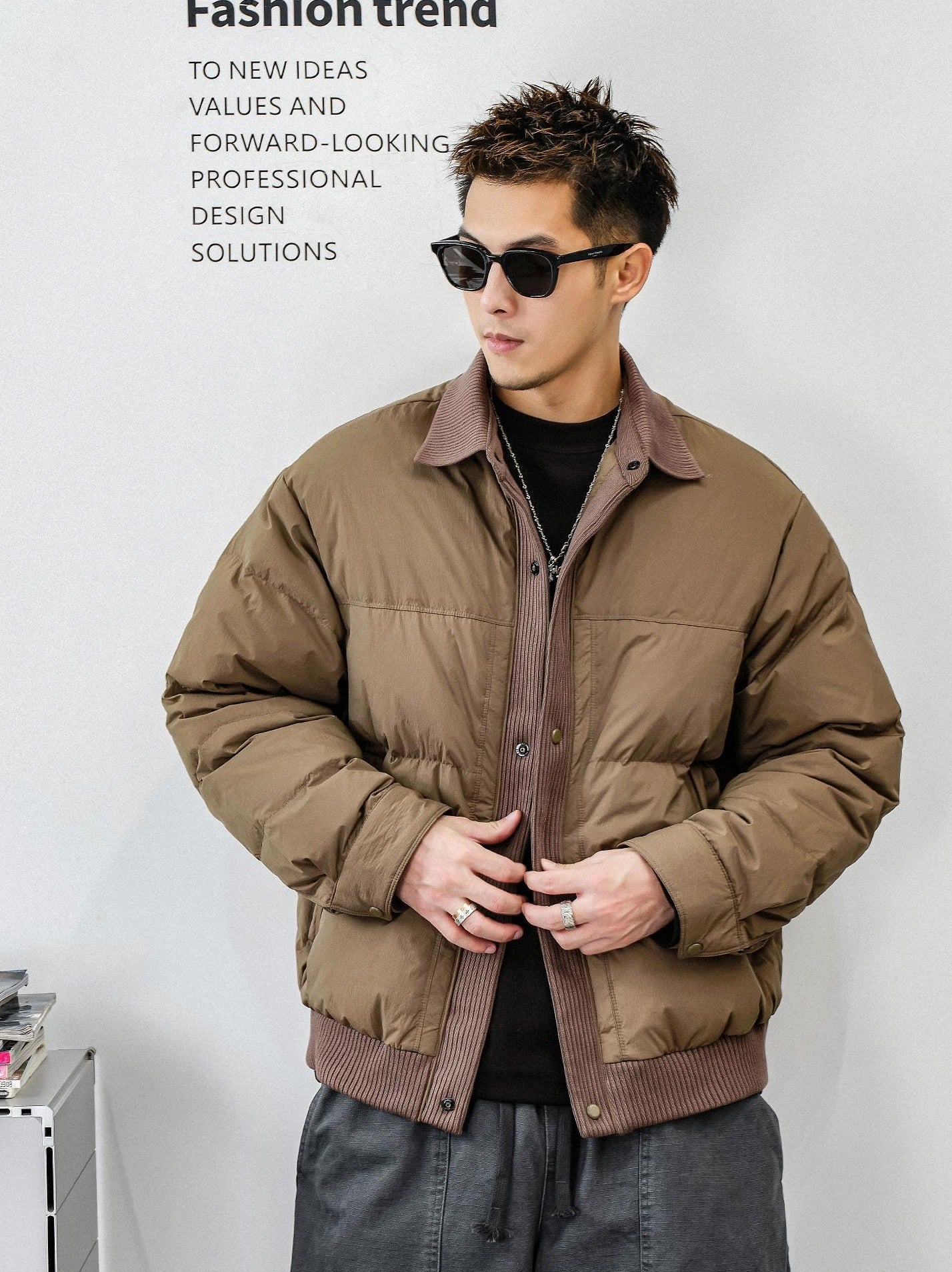Men's heavy down jacket