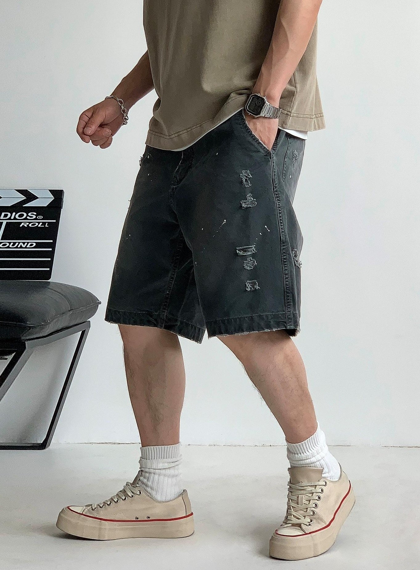 Wide-Leg Shorts