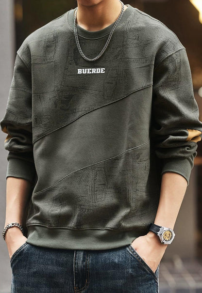 ブルーヘビーウェイトフリースセーター