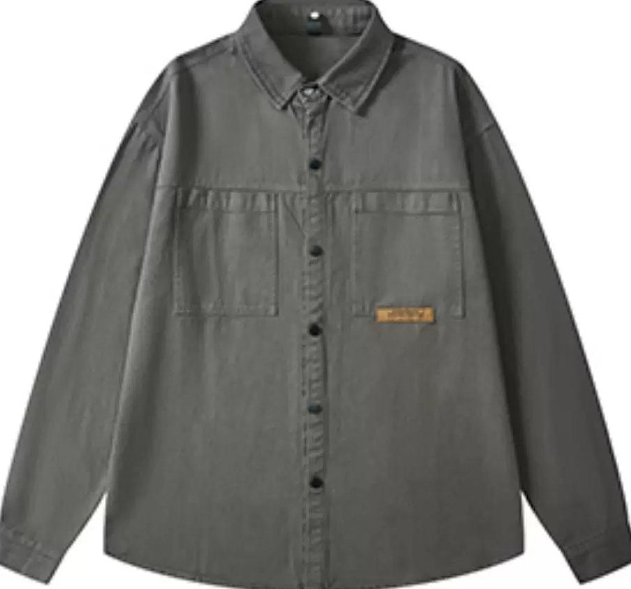 レトロ ワークジャケット コットンシャツ