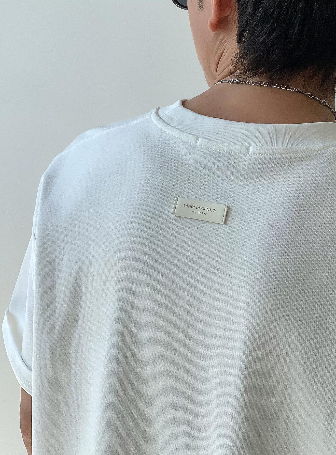 カジュアルソリッドカラーＴシャツ