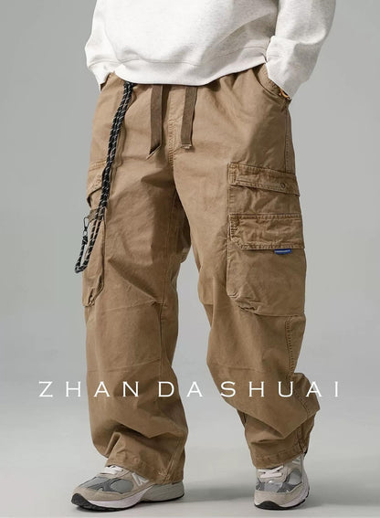 Wide-Leg Work Pants