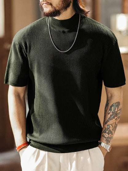 ハーフハイネックニットＴシャツ