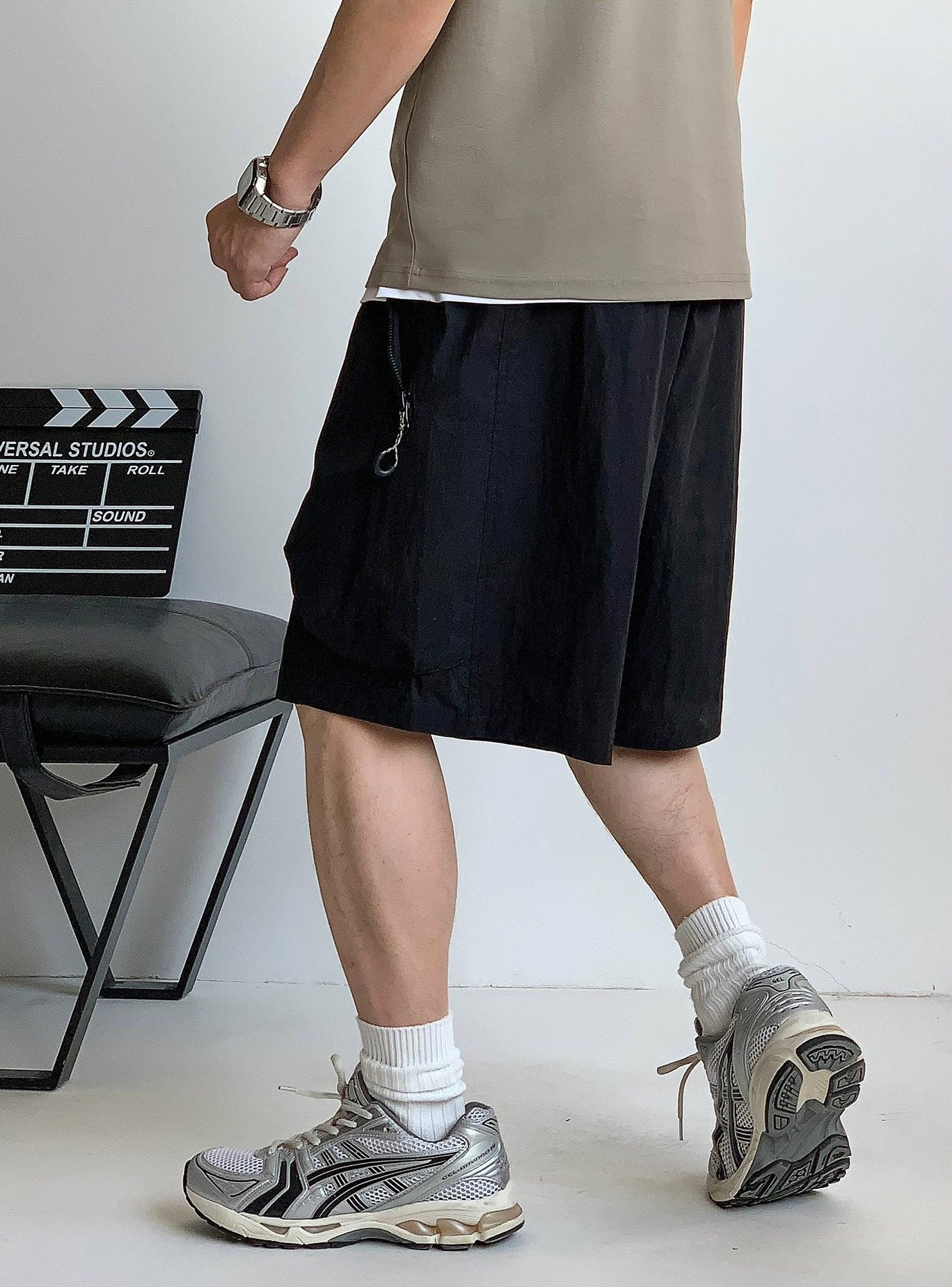 Men's Casual Zipper Shorts