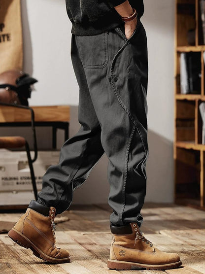 Retro casual pants for men