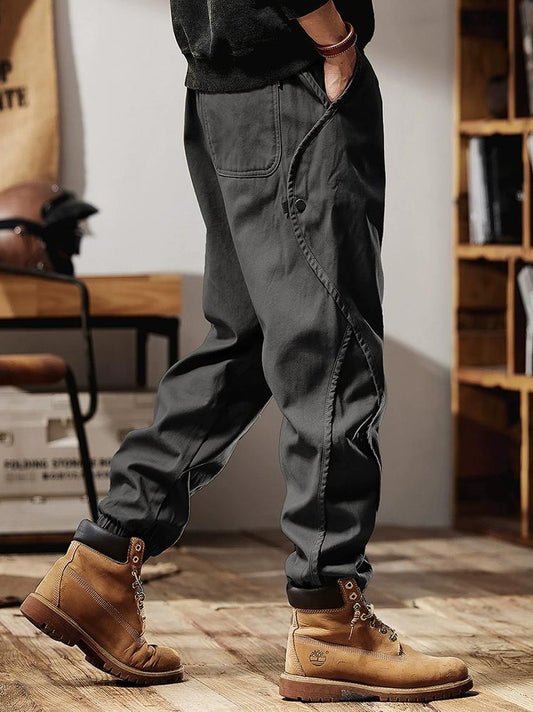Retro casual pants for men