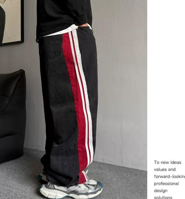 レトロ ストライプ ヘビーウェイト ジーンズ