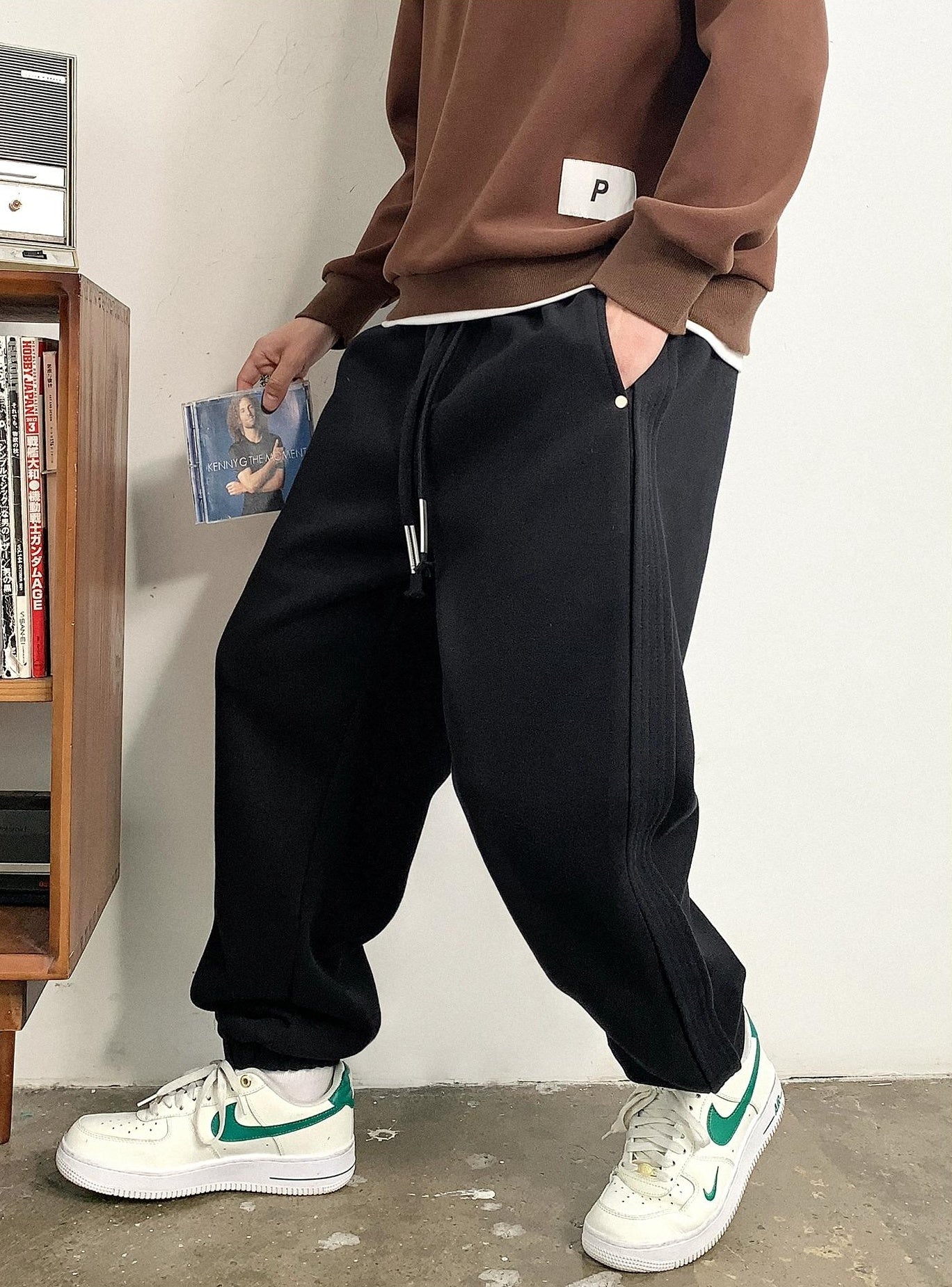 コージーサイドストライプパンツ