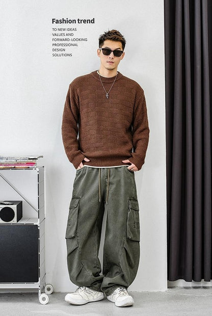 Heavyweight Twist Floral Pullover