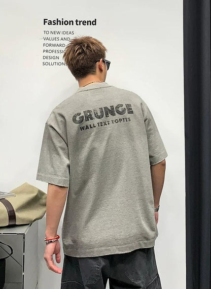 カレッジスタイルプリントTシャツ