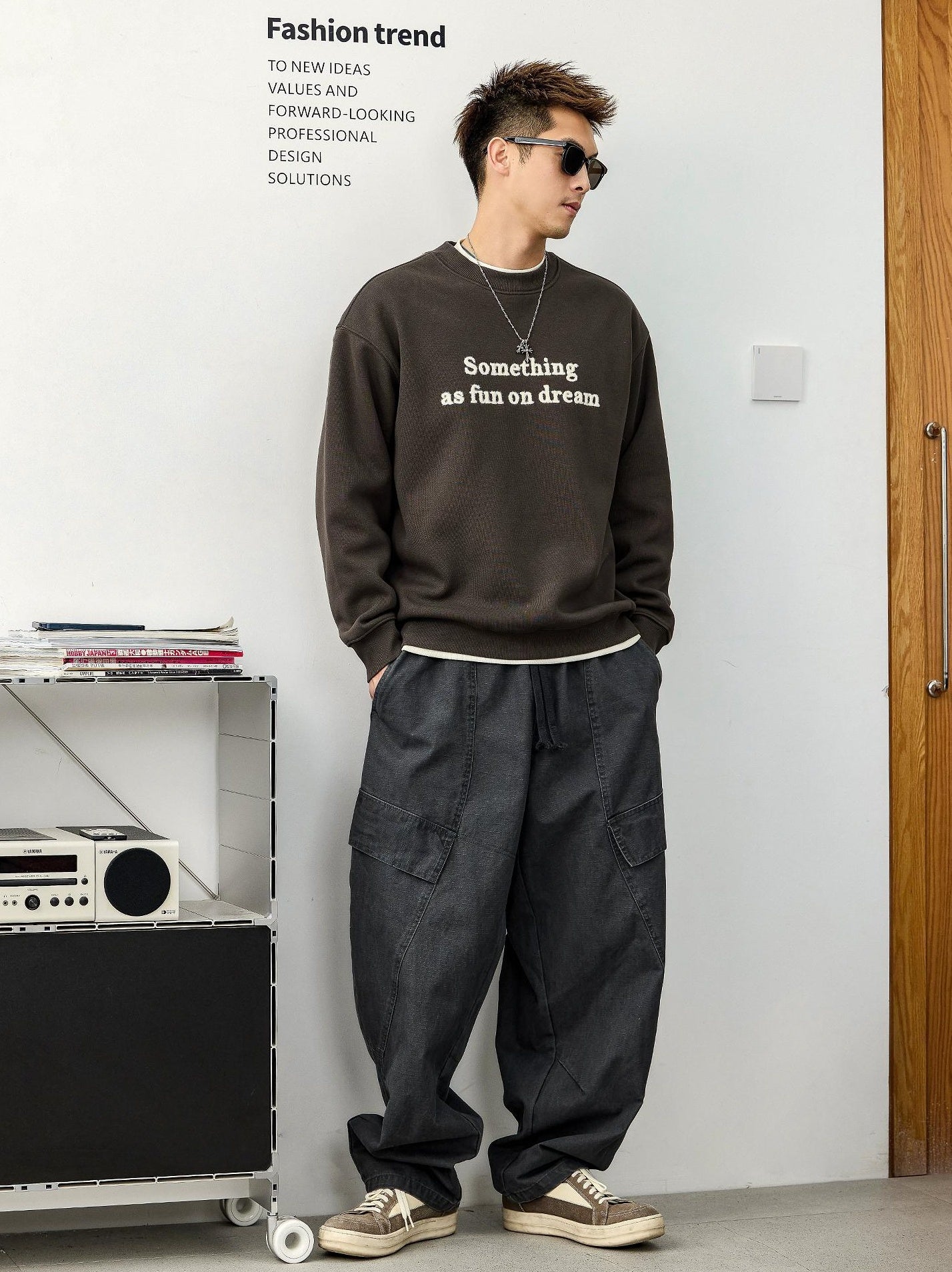 Casual Print Sweater