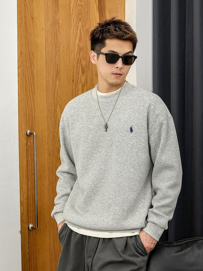 Retro Embroidered Pullover Sweater