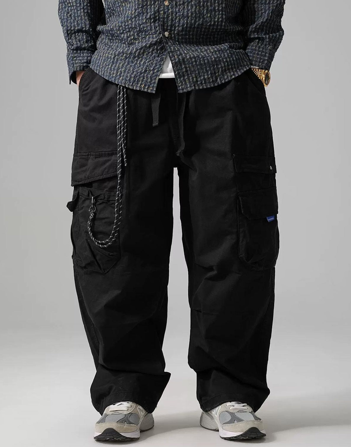 Wide-Leg Work Pants