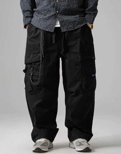 Wide-Leg Work Pants
