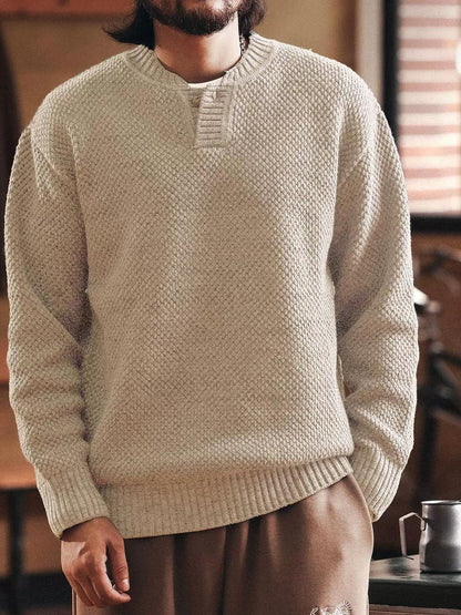 ヘビーウェイト ヘンリー ニット セーター