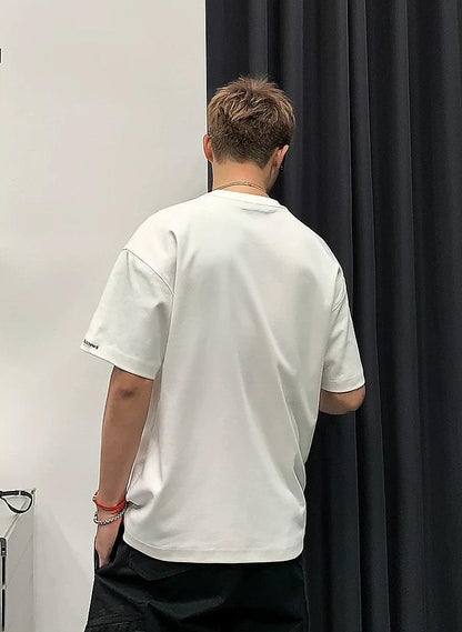 サマー ブreathable エンブロイダード Tシャツ