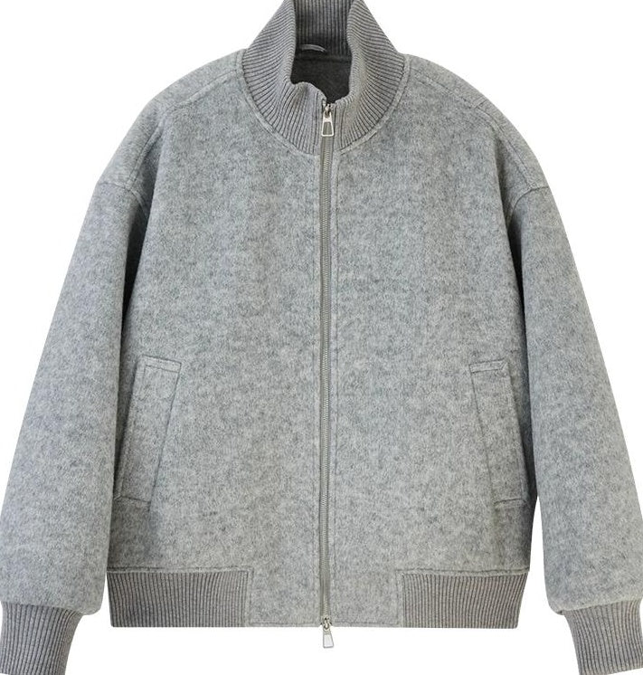 ツイードジップアップジャケット