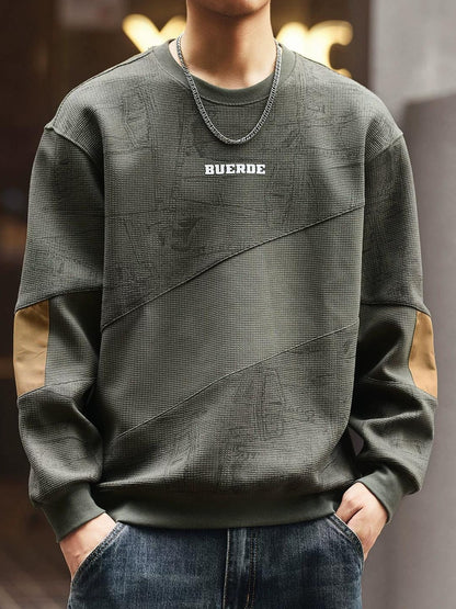 ブルーヘビーウェイトフリースセーター