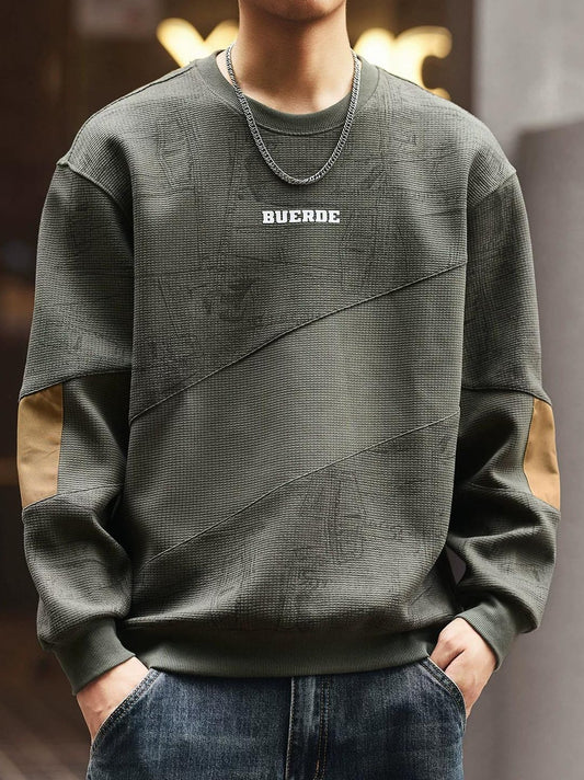 ブルーヘビーウェイトフリースセーター