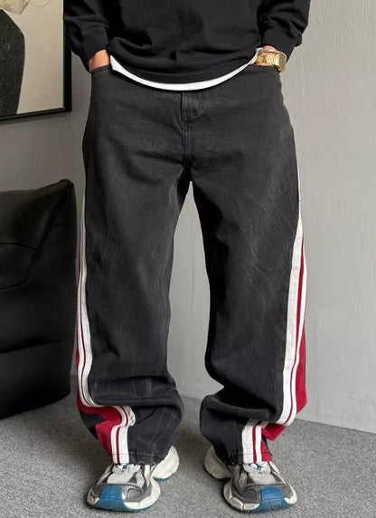 レトロ ストライプ ヘビーウェイト ジーンズ