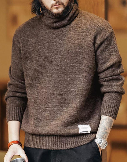 Heavy Knit Turtleneck Sweater