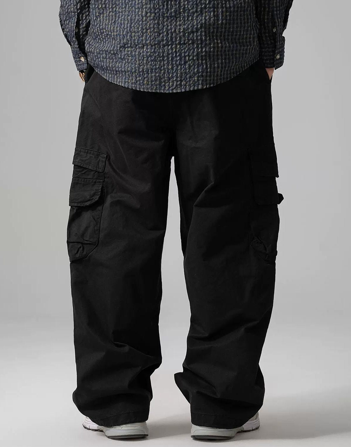 Wide-Leg Work Pants