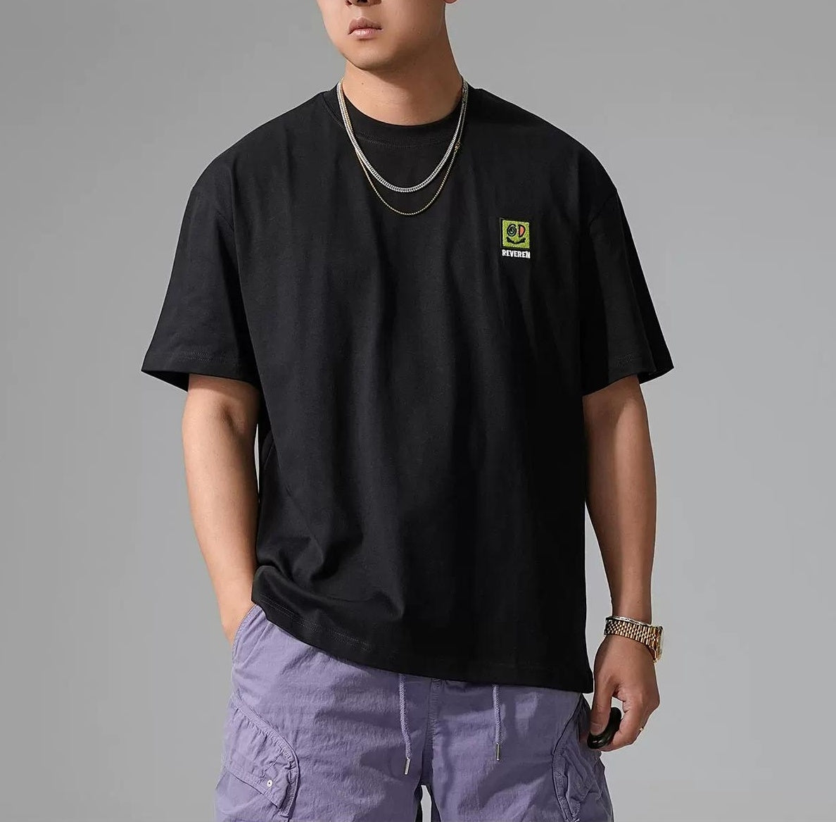 ラグジュアリーギャングプリントTシャツ