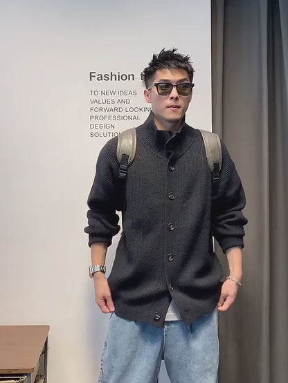 ビンテージカーディガン カラーニットジャケット