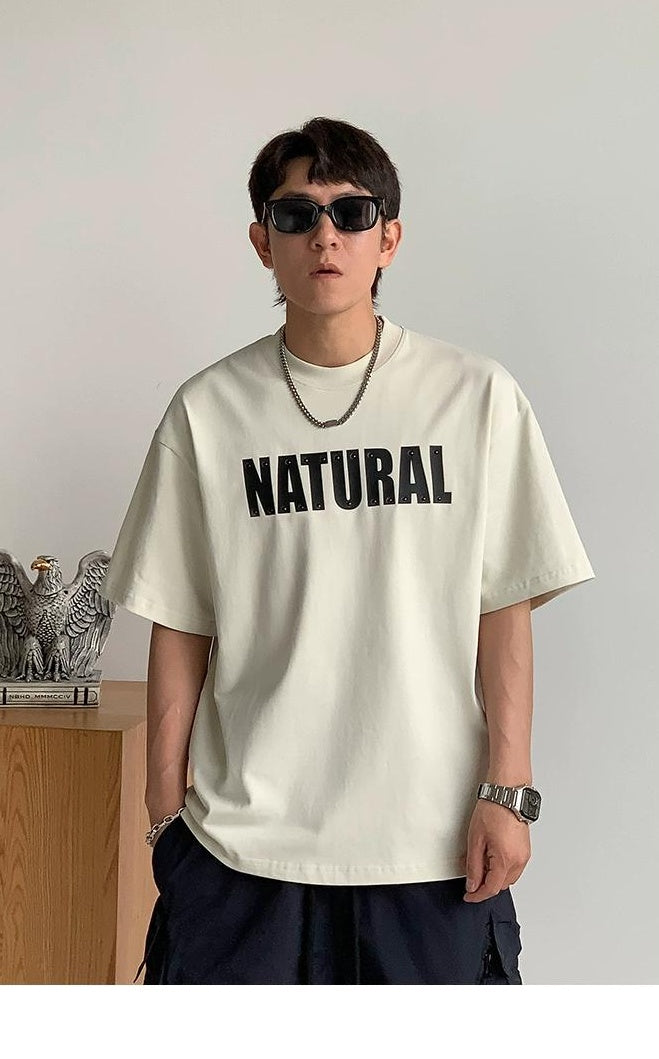Rivet Print Short Sleeve T-Shirt