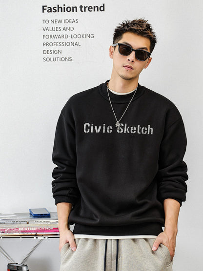 Casual fleece sweater