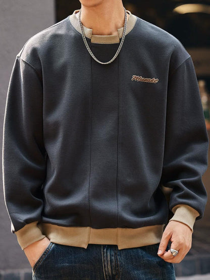 レトロブループリントセーター