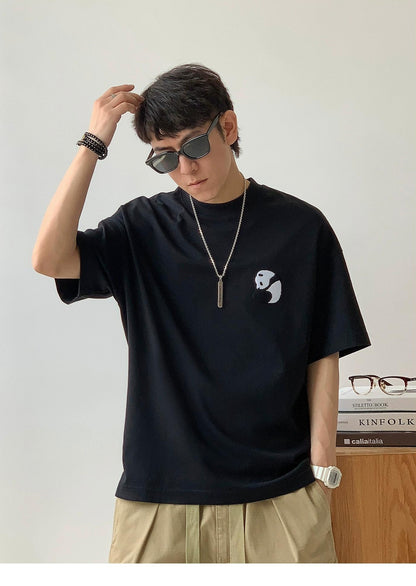 Panda Embroidered Tee