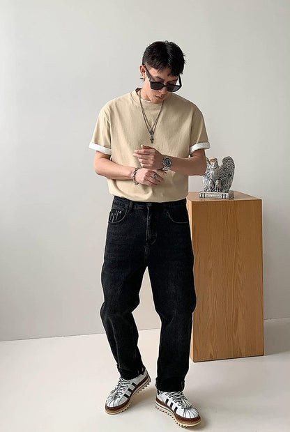 Cotton Casual Short-Sleeve T-Shirt