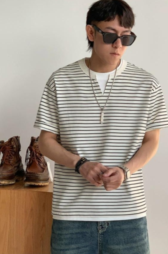 Striped Loose Fit Summer Tee