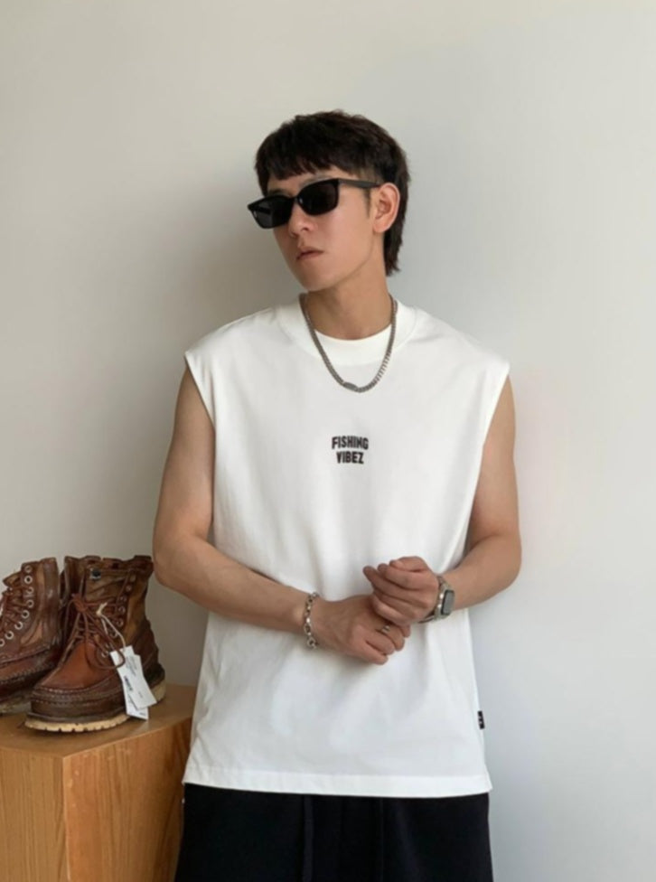 Breathable Cotton Sleeveless Tee