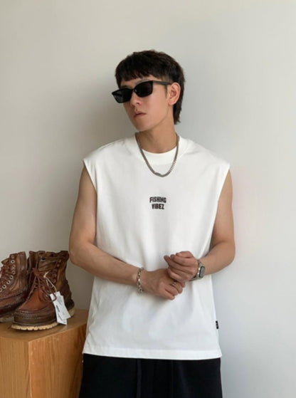 Breathable Cotton Sleeveless Tee