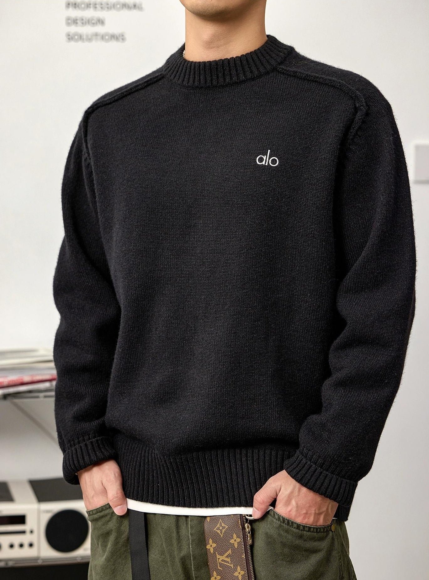 ヘビーウェイトブラックセーターティー